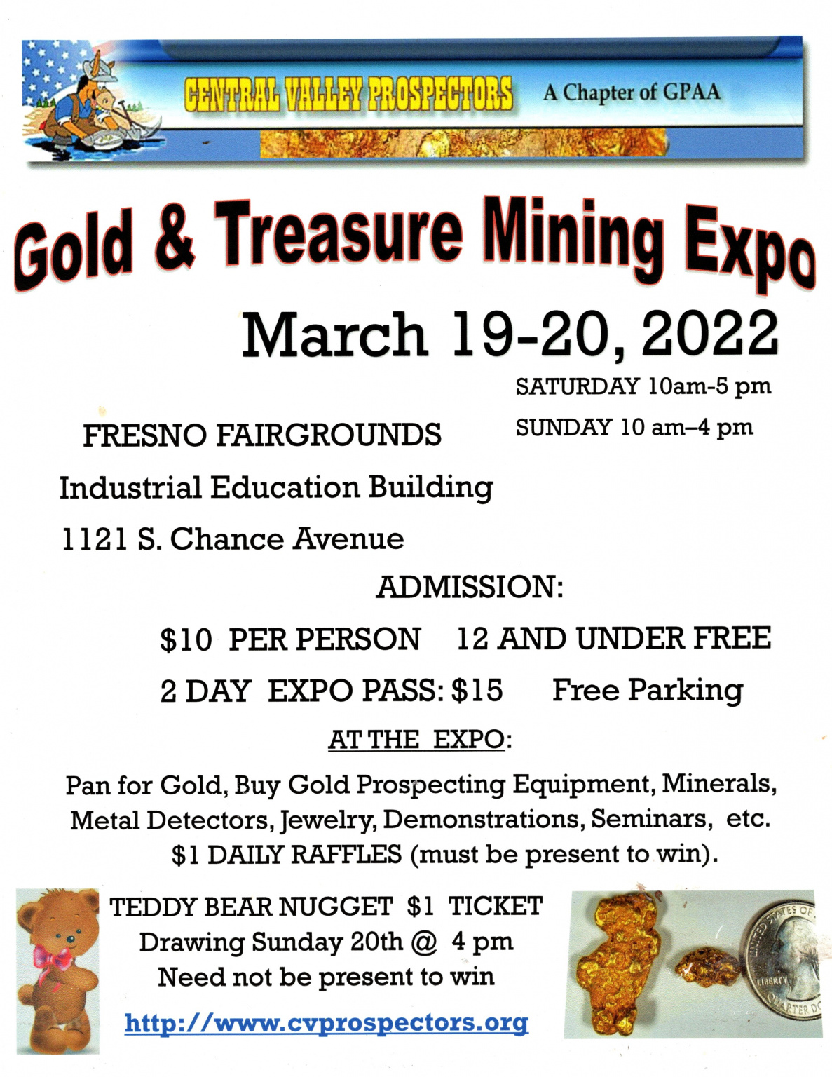 Fresno Gold Show coming up March 19th and 20th! American Mining